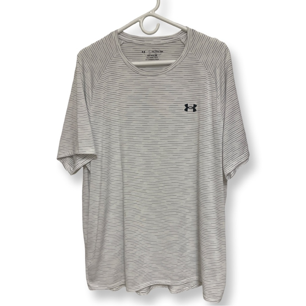 Under Armour The Tech Tee Striped Shirt Men’s XXL White